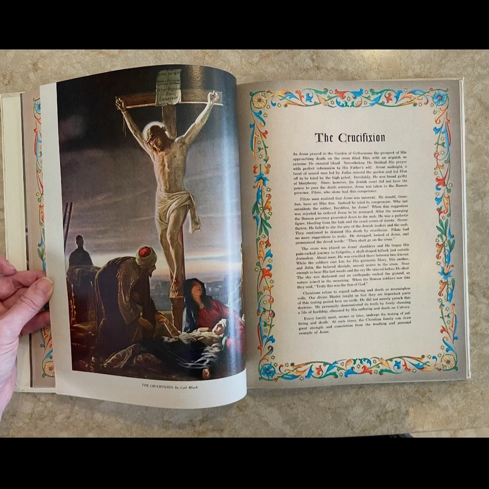 “Our Christian Heritage” Padded Hardback Book Circa 1967 Vintage Christian - Picture 7 of 10